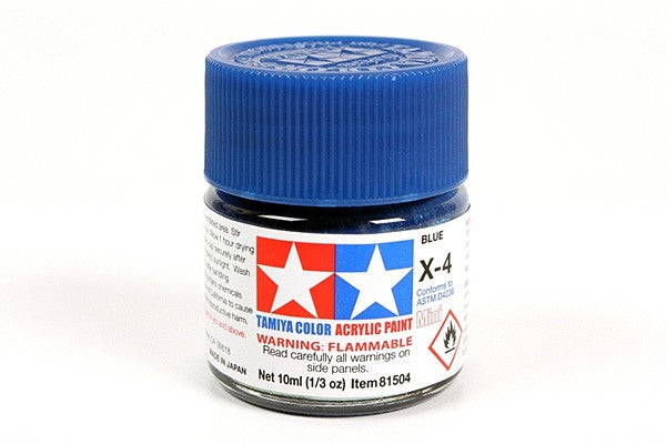 TAMIYA 81504 ACRYLIC MINI X-4 BLUE 10ml Tamiya 1.85 OEShop
