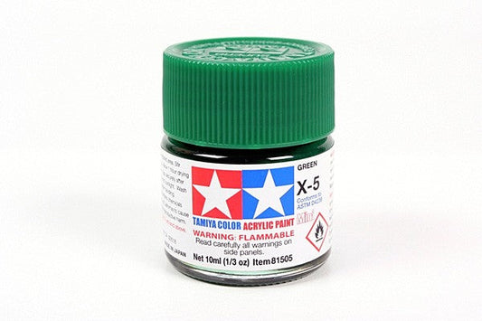 TAMIYA 81505 ACRYLIC MINI X-5 GREEN 10ml Tamiya 1.85 OEShop