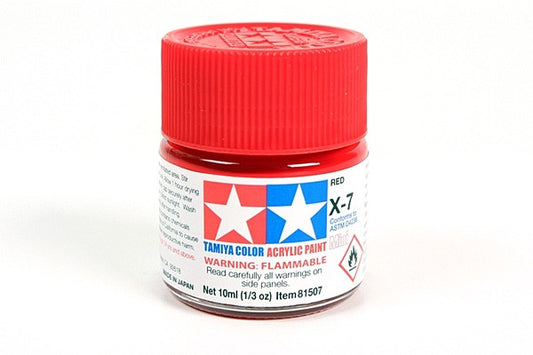 TAMIYA 81507 ACRYLIC MINI X-7 RED 10ml Tamiya 1.85 OEShop