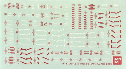 PART - 1/100 MG Wing Gundam Proto Zero EW - Runner STICKERS & ACCESSORIES