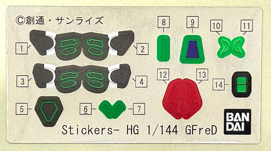 PART - 1/144 HG GQuuuuuuX GFreD - Runners & Stickers