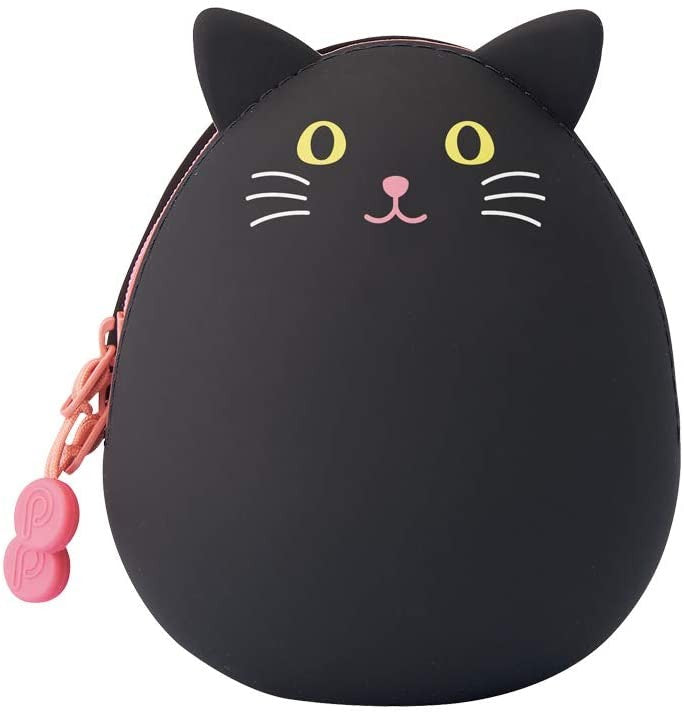 LIHIT LAB PuniLabo Zipper Pouch Egg Shaped - Black Cat A7782-3 LIHIT LAB. 12.98 OEShop