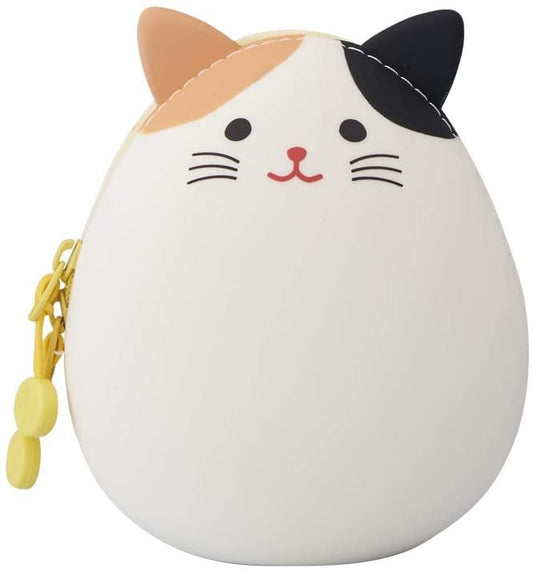 LIHIT LAB PuniLabo Zipper Pouch Egg Shaped - White Cat A7782-7 LIHIT LAB. 12.98 OEShop