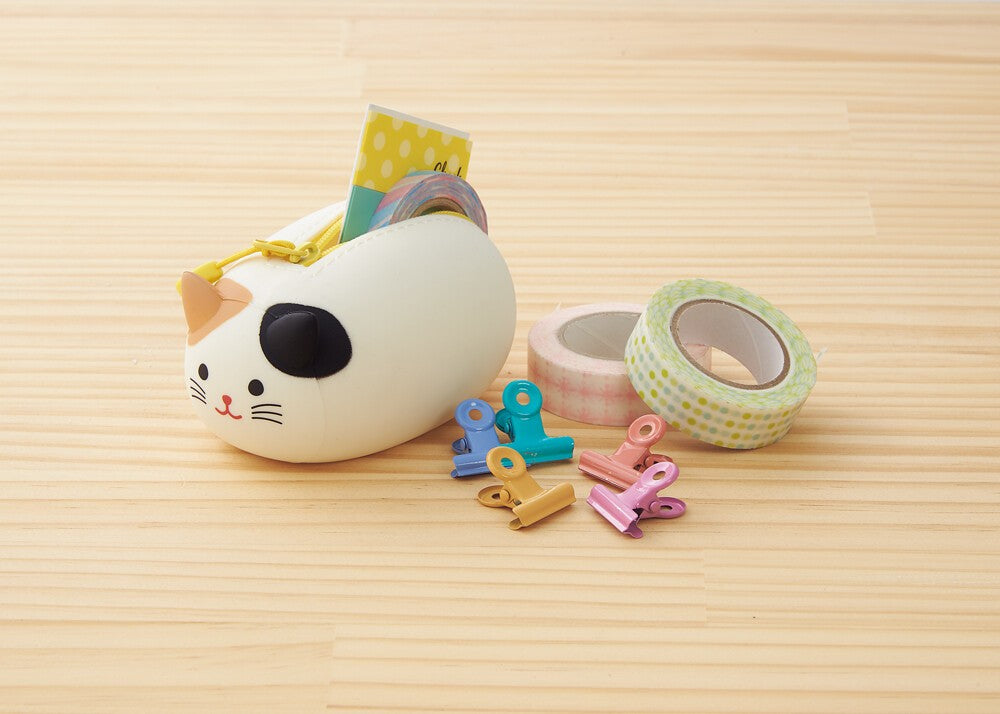 LIHIT LAB PuniLabo Mini Zipper Pouch - Grey Cat A7780-4 LIHIT LAB. 9.99 OEShop