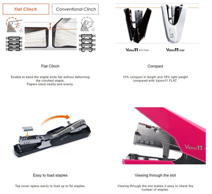 MAX HD-11SFLK/P Vaimo 11 POLYGO Stapler Pink MAX 13.98 OEShop