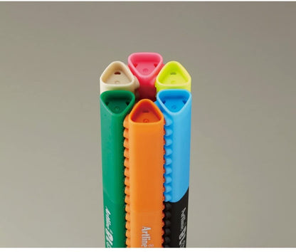 Shachihata Artline BLOX Sign Pen, Water-based, Set of 12 Colors, KTX-200/12W Shachihata 15.98 OEShop