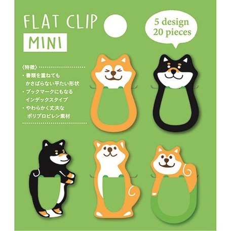 Pine Book Flat Clip ( Mini Mameshiba) 20pieces Pine Book 3.99 OEShop