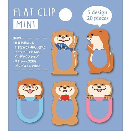 Pine Book Flat Clip (Mini Otter) 20 pieces Pine Book 3.99 OEShop