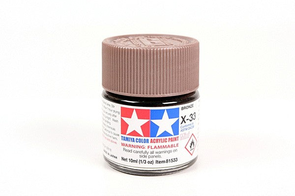 TAMIYA 81533 ACRYLIC MINI X-33 BRONZE 10ml Tamiya 2.25 OEShop