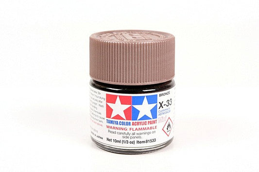 TAMIYA 81533 ACRYLIC MINI X-33 BRONZE 10ml Tamiya 2.25 OEShop