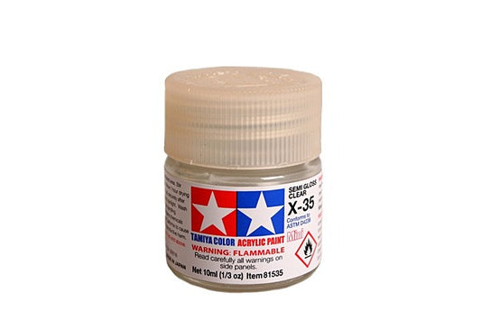 TAMIYA 81535 X-35 SEMI GLOSS CLEAR 10ml Tamiya 1.85 OEShop