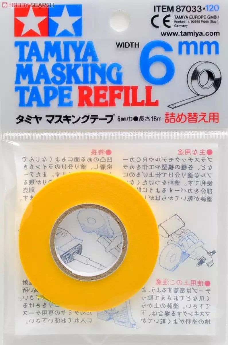 TAMIYA 87033 MASKING TAPE REFILL 6MM Tamiya 1.75 OEShop