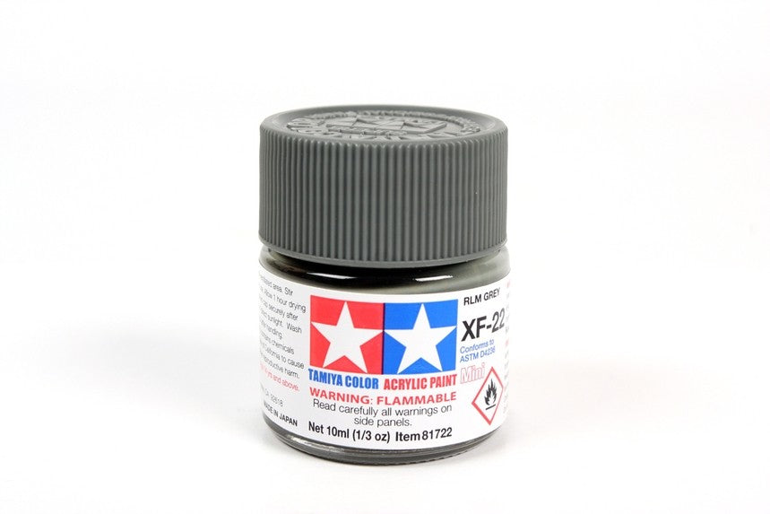 TAMIYA 81722 ACRYLIC MINI XF-22 RLM GREY 10ml Tamiya 1.85 OEShop