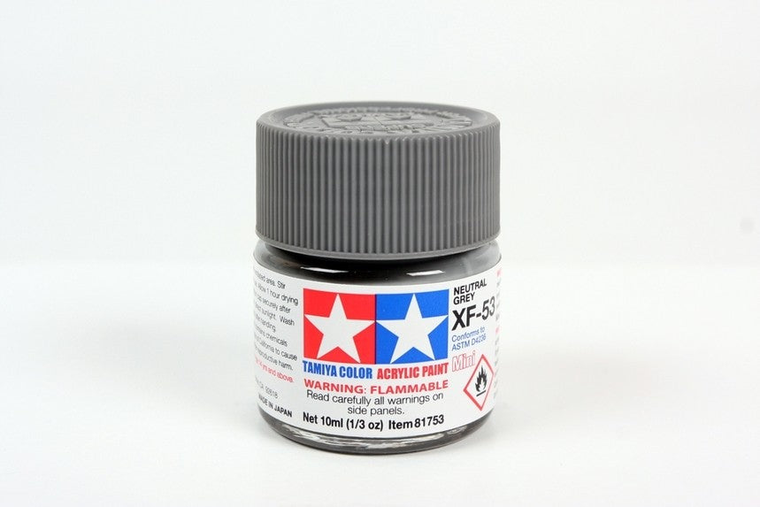 TAMIYA 81753 ACRYLIC MINI XF-53 NEUTRAL GREY 10ml Tamiya 1.85 OEShop