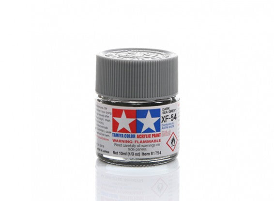 TAMIYA 81754 ACRYLIC MINI XF-54 DARK SEA GREY 10ml Tamiya 1.85 OEShop