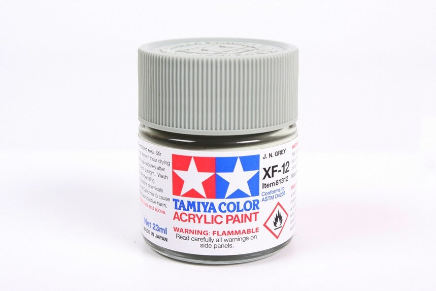 TAMIYA 81712 ACRYLIC MINI XF-12 J.N. GREY 10ml Tamiya 1.85 OEShop