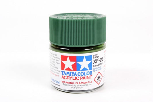 TAMIYA 81726 ACRYLIC MINI XF-26 DEEP GREEN 10ml Tamiya 1.85 OEShop