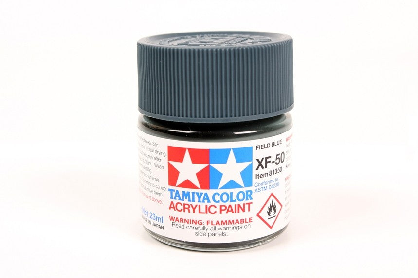 TAMIYA 81750 ACRYLIC MINI XF-50 FIELD BLUE 10ml Tamiya 1.85 OEShop