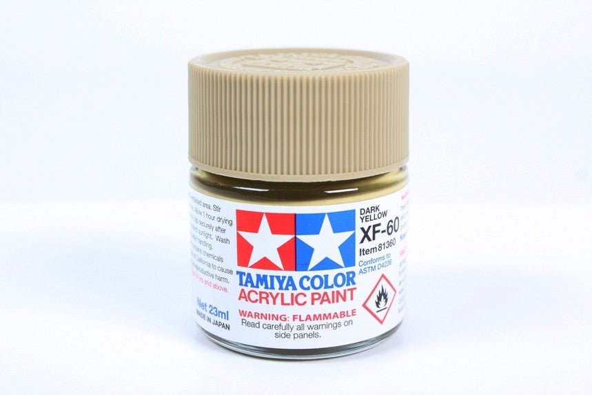 TAMIYA 81760 ACRYLIC MINI XF-60 DARK YELLOW 10ml Tamiya 1.85 OEShop