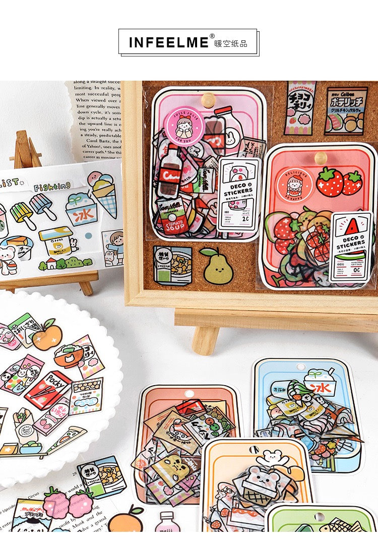 Infeel.Me Share the deliciousness with you Stickers (40 pieces)