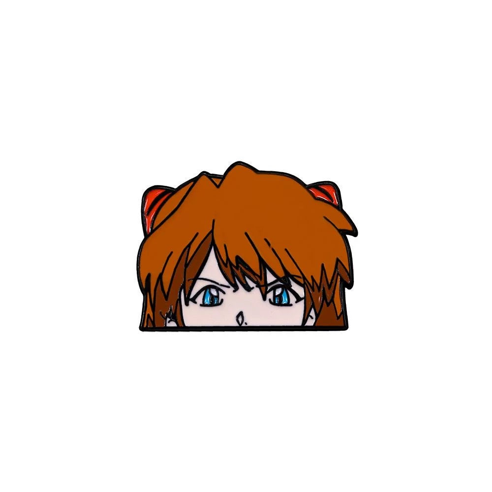 Pin Badge CZ2883 – Anime Pilot Girl Enamel Fighter Brooch Japanese Mecha Style Character Collectible Accessory
