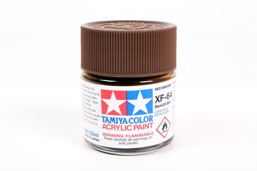 TAMIYA 81764 ACRYLIC MINI XF-64 RED BROWN 10ml Tamiya 1.85 OEShop