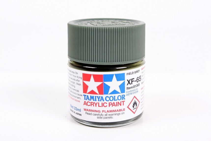 TAMIYA 81765 ACRYLIC MINI XF-65 FIELD GREY 10ml Tamiya 1.85 OEShop