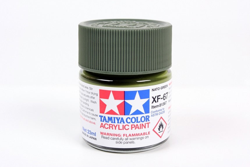TAMIYA 81767 ACRYLIC MINI XF-67 NATO GREEN 10ml Tamiya 1.85 OEShop