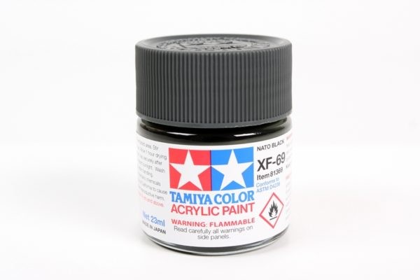 TAMIYA 81769 ACRYLIC MINI XF-69 NATO BLACK 10ml Tamiya 1.85 OEShop