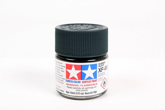 TAMIYA 81785 ACRYL.MINI XF-85 RUBBER BLACK 10ml Tamiya 1.85 OEShop