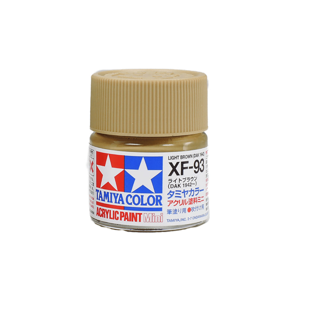 TAMIYA 81793 ACRYL.MINI XF-93 LIGHT BROWN DAK 1942 10ml Tamiya 1.85 OEShop