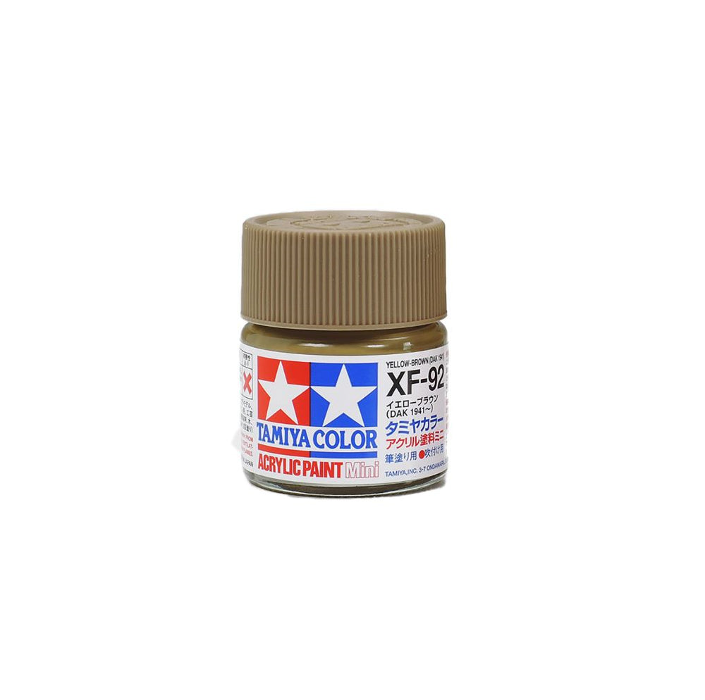TAMIYA 81792 ACRYL.MINI XF-92 YELLOW-BROWN DAK 1941 10ml Tamiya 1.85 OEShop