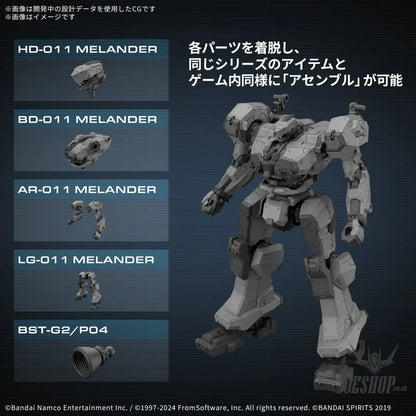 30MM Armored Core VI Fires of Rubicon 06 Balam Industries BD-011 Melander Scale Model Kits