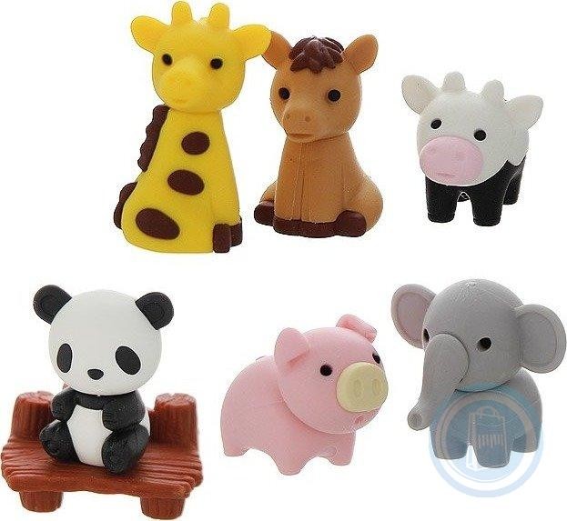 IWAKO Erasers  Animal Assort Single Erasaer Iwako 0.99 OEShop