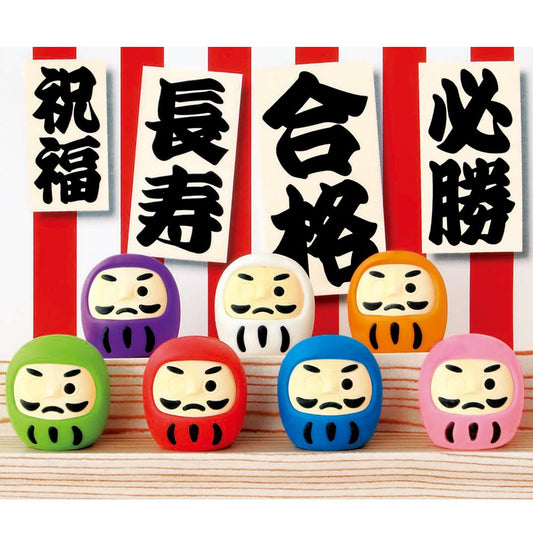 IWAKO Erasers  Good Luck Daruma 7 Types   Assort Single Erasaer Iwako 0.99 OEShop
