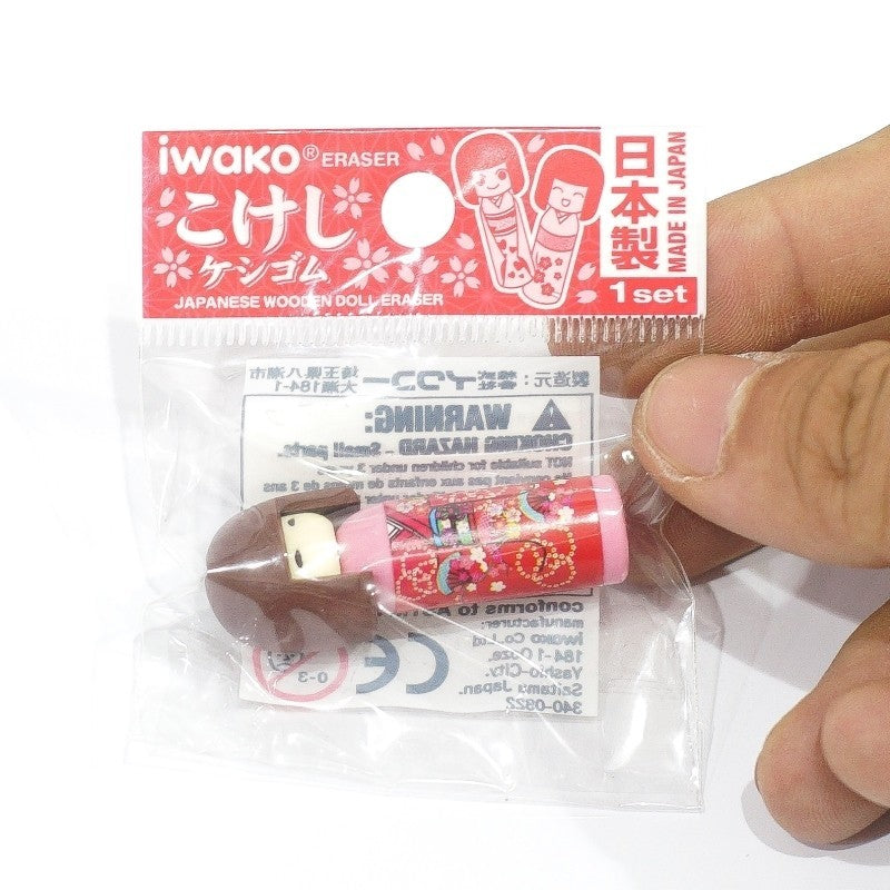 IWAKO Erasers Kokeshi Assort Single Erasaer Iwako 0.99 OEShop