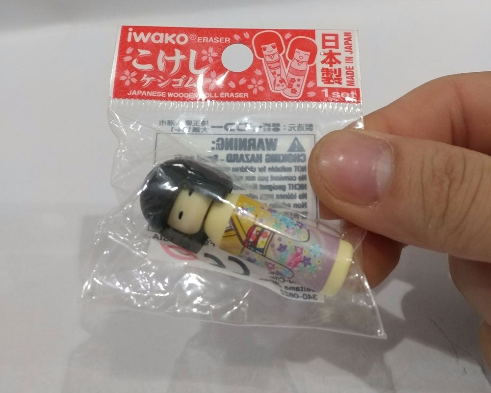 IWAKO Erasers Kokeshi Assort Single Erasaer Iwako 0.99 OEShop