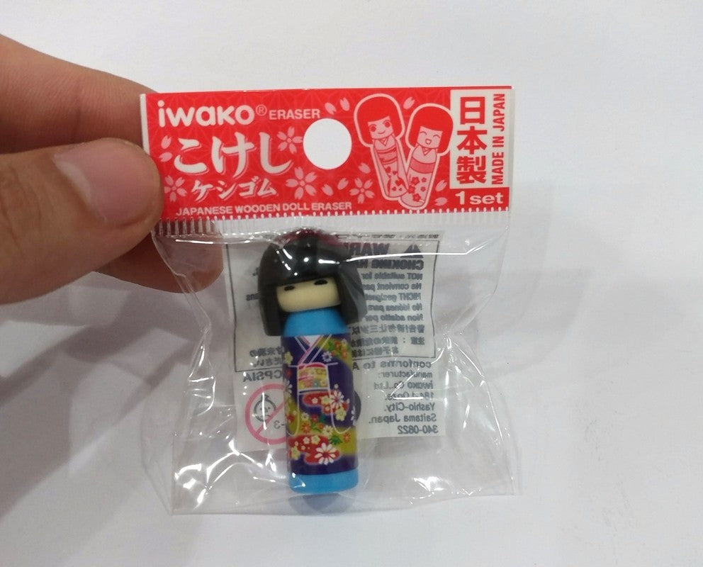 IWAKO Erasers Kokeshi Assort Single Erasaer Iwako 0.99 OEShop