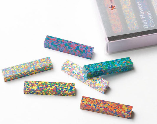 Aozora Dot Flowers Multi-Color Crayon Stick - Set of 6 Aozora 14.98 OEShop