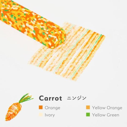 Aozora Dot Vegetable Multi-Color Crayon Stick - Set of 6 Aozora 14.98 OEShop