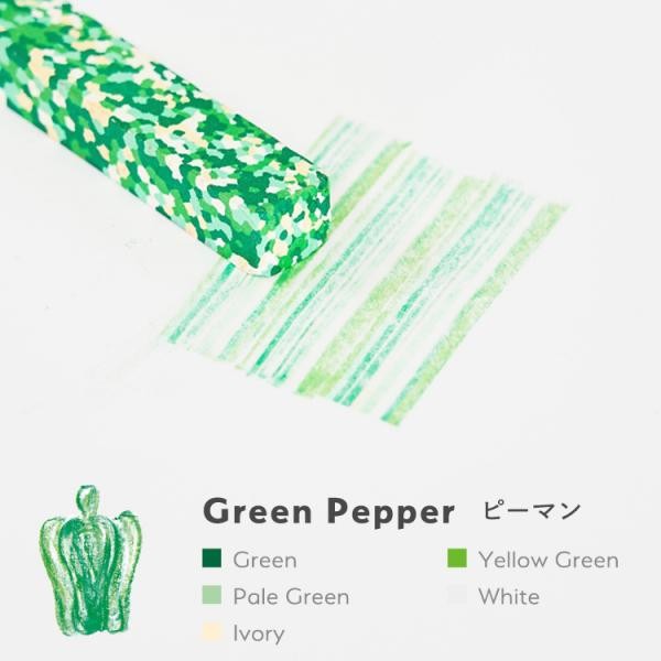 Aozora Dot Vegetable Multi-Color Crayon Stick - Set of 6 Aozora 14.98 OEShop