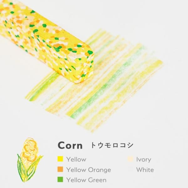 Aozora Dot Vegetable Multi-Color Crayon Stick - Set of 6 Aozora 14.98 OEShop