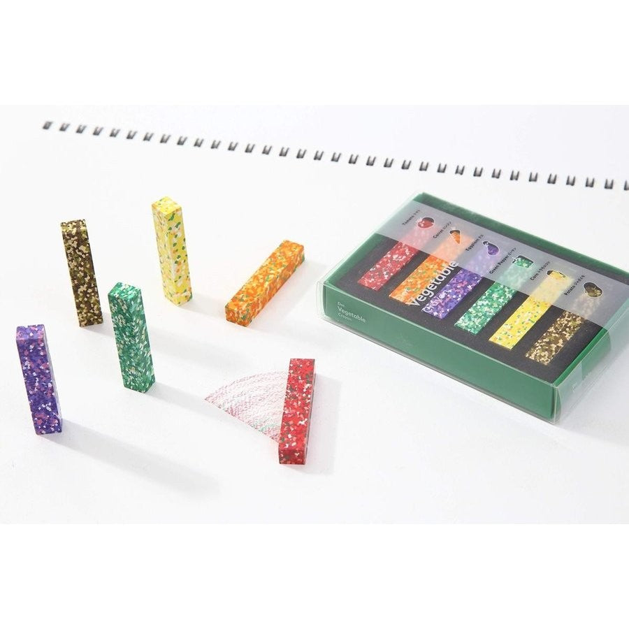 Aozora Dot Vegetable Multi-Color Crayon Stick - Set of 6 Aozora 14.98 OEShop