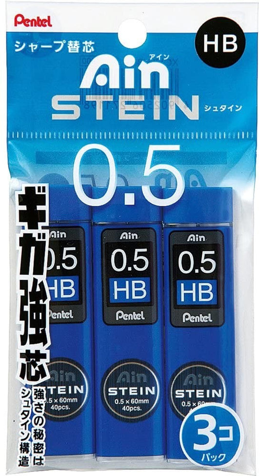Pentel Ain Stein 0.5mm HB  Refill Lead 3 Pack Pentel 6.99 OEShop