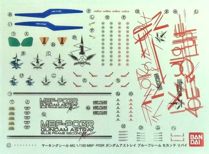PART - 1/100 MG Gundam Astray Blue Frame Second Revise - Runner STICKERS & ACCESSORIES