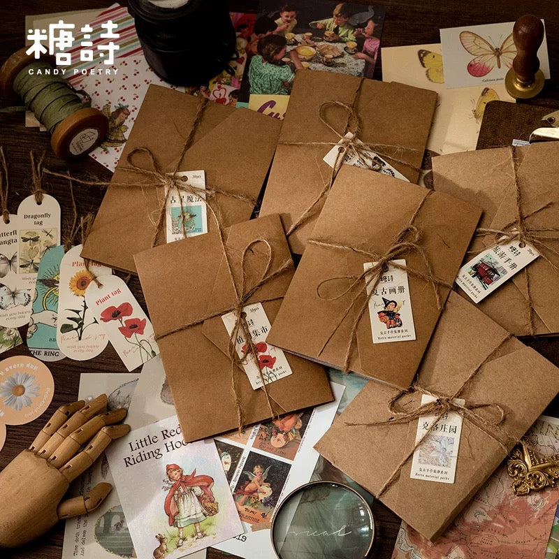 Candy Poetry Vintage Scrapbook (30 pieces)