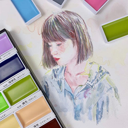 Kuretake Gansai Tambi 12 New Colours Set 2019 Watercolour Paints Kuretake 15.98 OEShop