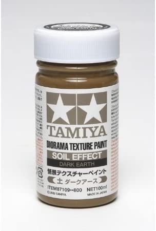 TAMIYA 87109 Textured Paint - Soil Effect Dark Earth 100ml