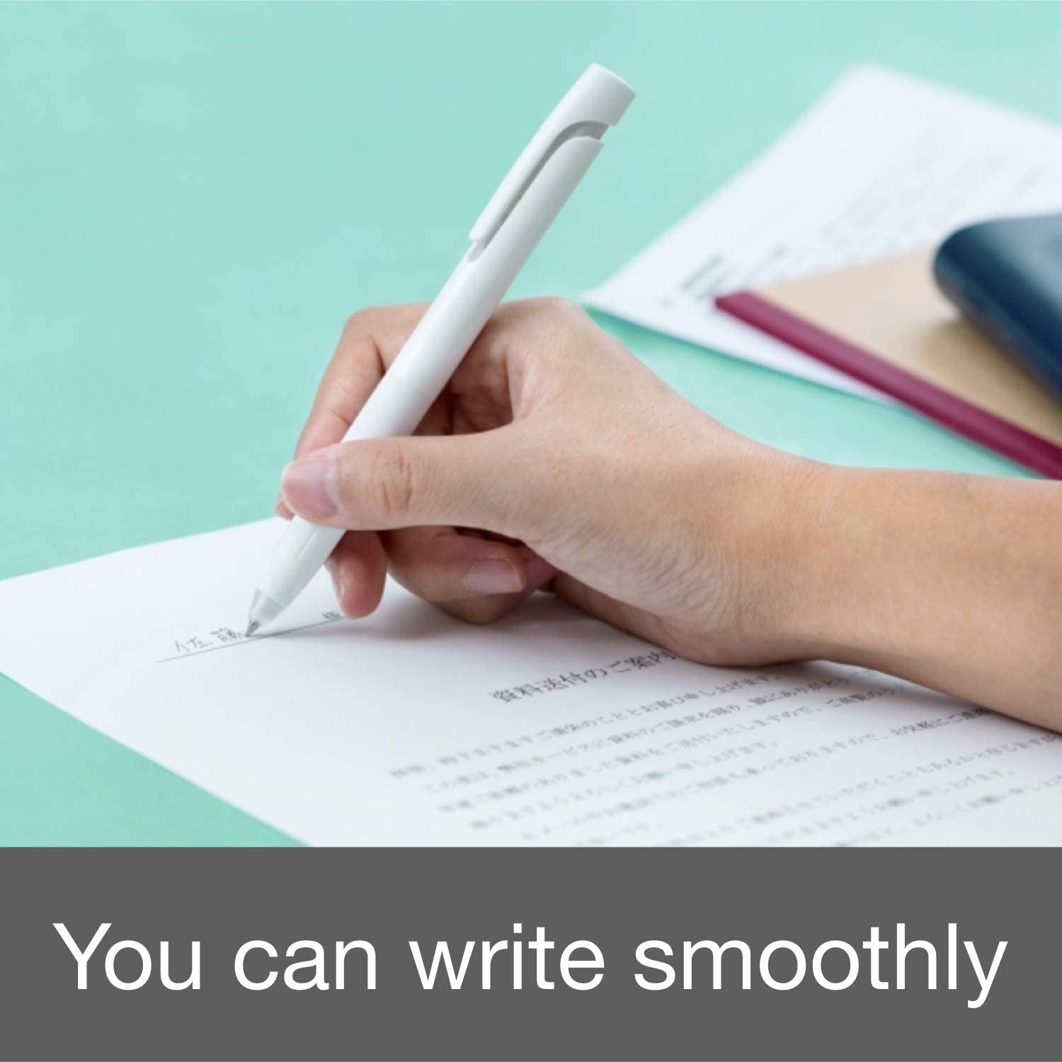 BLEN Stress Free Ballpoint pen 0.5mm White Barrel/Red Ink ZEBRA 1.99 OEShop