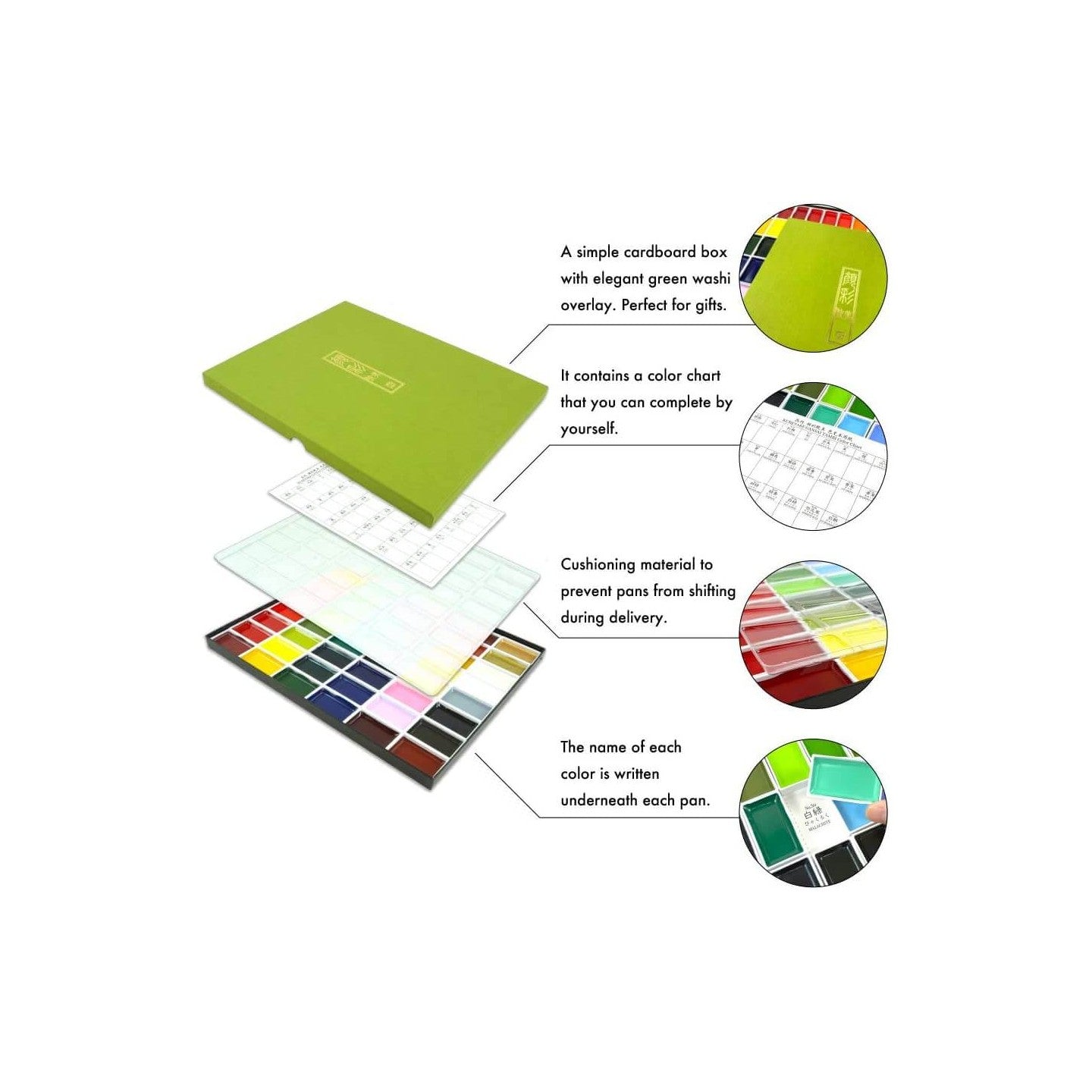 Kuretake Gansai Tambi 24 Watercolour Paints Set MC20/24V Kuretake 25.98 OEShop